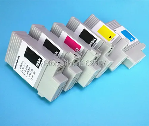 130ml Dye ink Compatible Cartridge For Canon iPF 6000s PFI-101 Full ink carts 8colors per set