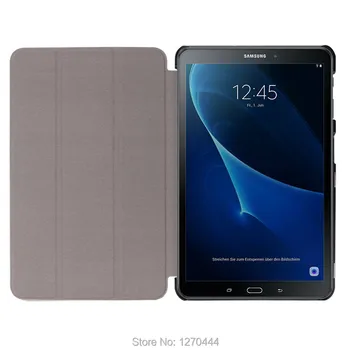Official Original 1:1 case For Samsung Galaxy Tab A 10.1 T580 T585 Cases leather Smart Cover for Samsung T580+film+stylus+OTG