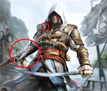 Cosplay NECA Assassins Creed 4 Hidden Blade PVC Action Figure Edward Kenway Assassin Creed Hidden Blade Model Kids Toys
