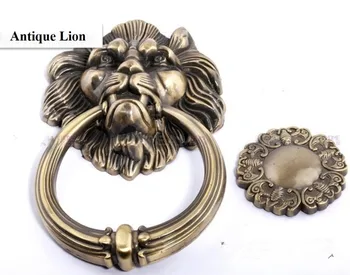 Antique style lion single hole door knob/pull/handle for doors/cabinets/cuopboards
