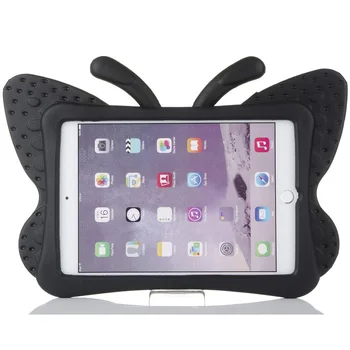 Shockproof Cartoon Butterfly Stand Case for iPad Mini 3 Smart Cover for Apple iPad mini 2 3 Case-Kids Children Gamer School Gift