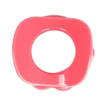 Pink Lips face-lift Silicone Rubber Face Slimmer Mouth Muscle Tightener Anti-Aging Anti-Wrinkle Tool 5I4N