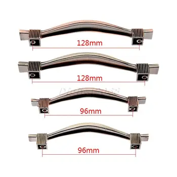 1PC 96mm/128mm Red Copper or Antique Brass Zinc Alloy Kitchen Furniture Cabinet Handle Bedroom Drawer Pulls