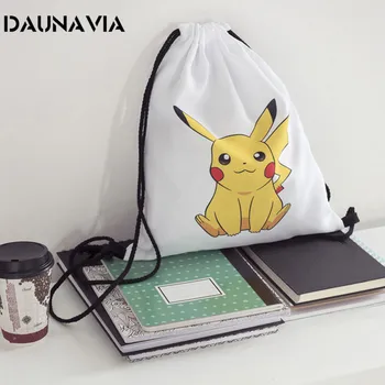 20 Cute Pokemon School Anime Backpack Mochila Escolar 3D Drawstring Bag Backpacks Mochilas Escolares Adolescentes Femininas