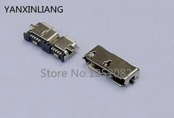 10 pcs Micro Mini USB 3.0 Female 10 Pin SMT SMD PCB Socket Connector