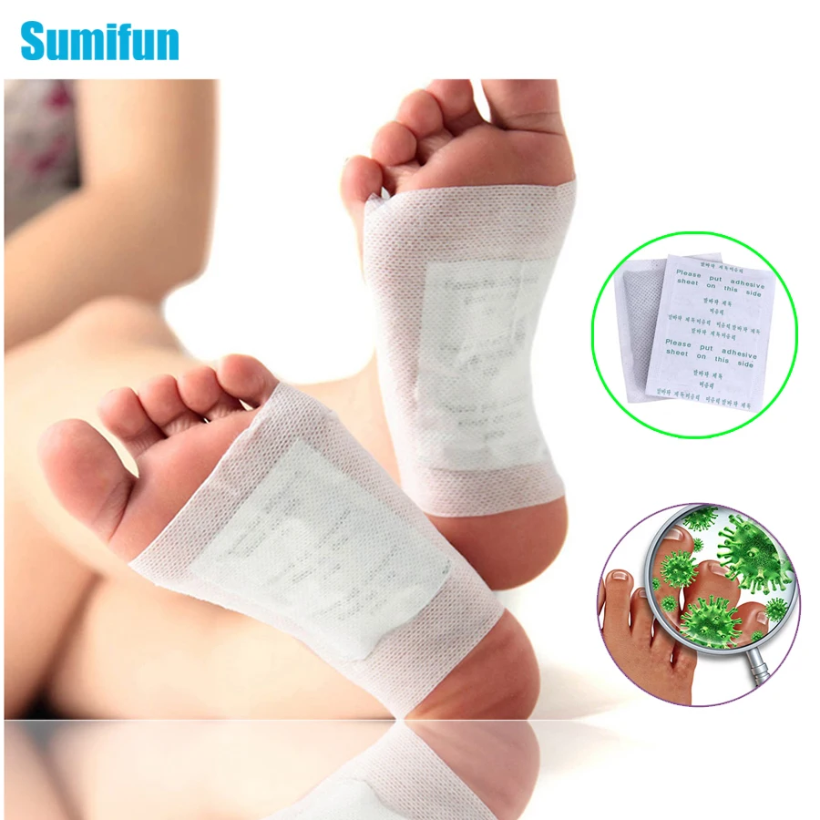 1Bag=2Pcs Kinoki Detox Foot Pads Patches Feet Care Improve Sleep Slimming Massage Relaxation Natural Plant Quintessence Kit B010
