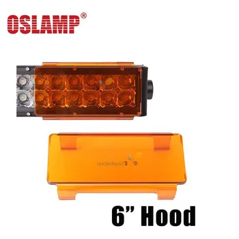 Oslamp Covers for LED Light Bar Offroad 4x4 4WD ATV UTV LED Driving Lamp Protective Hoods Camper Truck LED Fog Light Covers
