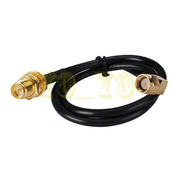 ALLISHOP Wi-Fi Wireless Antenna Extension Cable LMR195 RP-SMA Male to RP SMA Female Connectors 10cm
