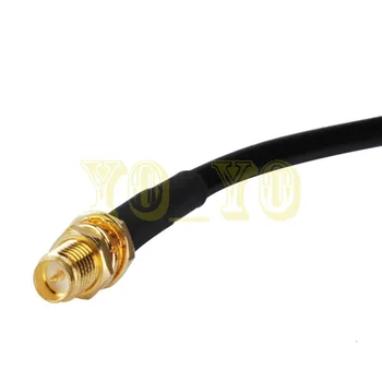 ALLISHOP Wi-Fi Wireless Antenna Extension Cable LMR195 RP-SMA Male to RP SMA Female Connectors 10cm