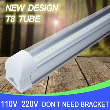 4Pcs/Lot LED T8 Integrated Tube 10W 600mm 110V 220V 85-265V lamp bulb Clear Cover Milky Cover White/Warmwhite