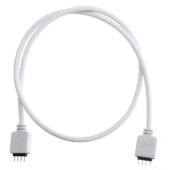 30/50/100/200/300/500cm 4Pin Female Extension Wire Cable Cord Connector RGB 5050 3528 LED Strip Light And Male Plug