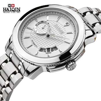 HAIQIN New Glory 2016 mens watches top brand luxury Famous Male Clock Luminous Automatic Self-Wind Mechanical Wristwatches men