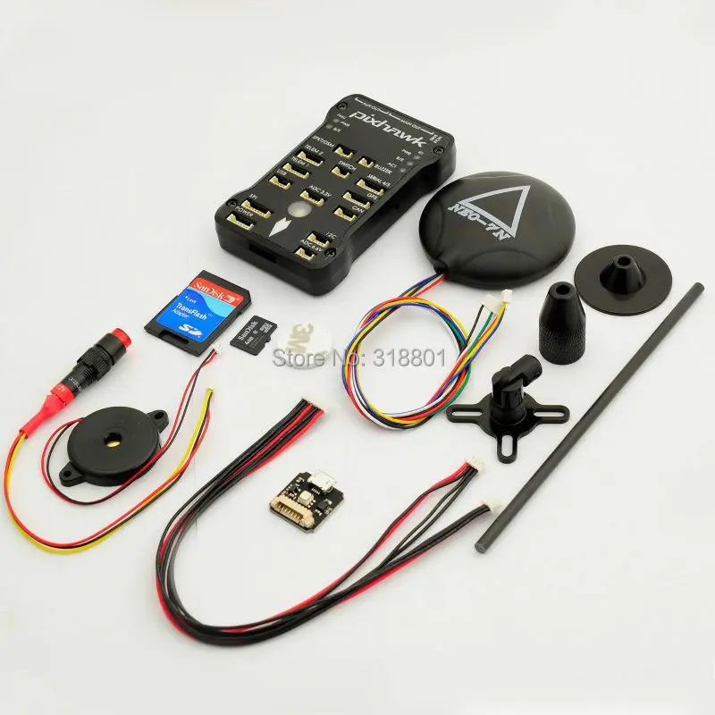PX4 Pixhawk V2.4.5 32Bits Flight Controller w/ Ublox NEO-7N GPS 3 axis Compass for Multi Quadcopter