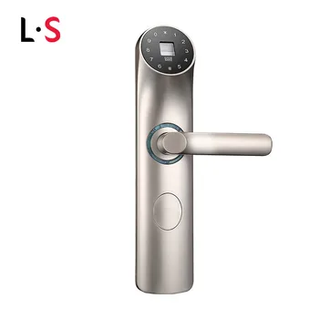 Biometric Smart Door Lock Fingerprint, Code, Card, Key Digital Touch Screen Keypad Keyless Lock Smart Entry L16028PN