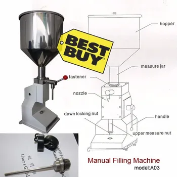 Manual Filling Machine(5~50ml) for cream price in Off-Discount.com liquid or paste filling machine
