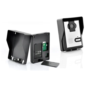 7 Inch Digital Wireless Unlock Doorbell Two Way Intercom Video Door Phone System, Smart IR Night Vision Doorbell Viewer For Home