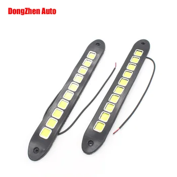 Dongzhen LED Car Flexible DRL Daytime Running Light COB Day Lights Soft DRL Fit For Honda Toyota VW Ford Universal Car Styling