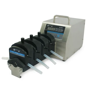 WT600S 4XYT25 Big Flow rate Adjustable Peristaltic Pump Industrial Lab dosing Tubing Peristaltic Pump 50-2900ml/min