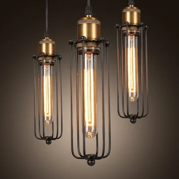 Industrial Pendant Lights Vintage Edison Lamps Loft Light Iron lampara colgante de techo Design Lamp Home Lighting Industrial