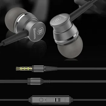 New Earphone with Mic Dual for Mobile Phone Running Stereo Earpiece for xiaomi mi5s 3.5mm Aux Connector Auriculares