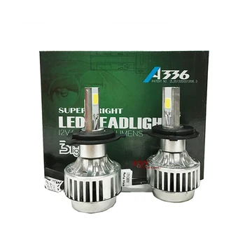 2Pcs COB LED Headlight H4 Hi/Lo Auto LED Headlight Bulb H4 Head Lamp 3300LM White Colour 6000K LED Headlight Lamp