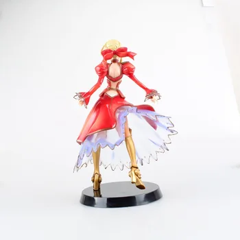 Japan Anime Fate Stay Night Fate/EXTRA Ver. Red Saber Figuras Anime Brinquedos PVC Action Figure Collection Model Doll Kids Toys