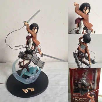 New Anime Figure Attack on Titan Figma Mikasa Ackerman 23cm PVC Action Figure Model Doll Kids Toys brinquedos Drop Shipping