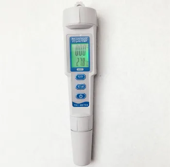 Digital Waterproof 0.01 3 in 1 PH EC Meter LCD with backlight temperature with Automatic temperature compensation for aquarium