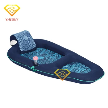 2016 New Luxury Comfort Deck Chair Water Floating Raft Blue Adults Pool Float Outdoor Furniture Sofa Swimming Board Luchtmatras