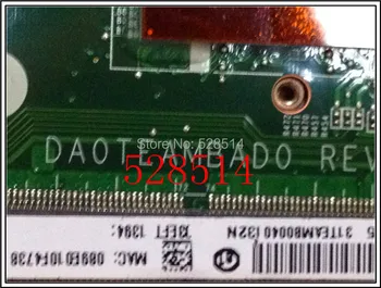 Original A000231380 DA0TEAMBAD0 For Toshiba Satellite U845W Series Laptop motherboard WITH Core i5-3317u Test ok