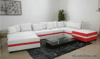 Real leather Sofa, Modern Sofa, European Sofa Set, U Shaped Sofa S8567