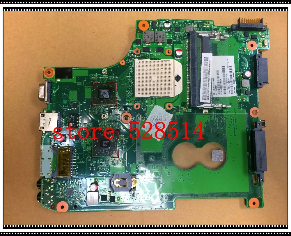 Original for TOSHIBA Satellite C600d laptop motherboard v000238020 6050a2337601-mb-a02 Test ok