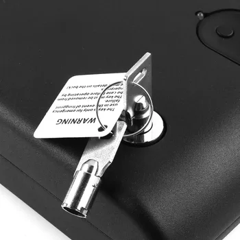 Rarelock Biometric Safe Box Solid Steel Key Gun Vault Valuables Box Cable Portable Bio-box Fingerprint Lock d