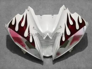 Injection Mold Fairing kit for YZFR6 08 09 10 11 12 YZF R6 2008 2009 2010 2012 YZF600 Red flames white Fairings set+7gifts YG13