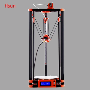 2017 New LCD Metal Linear Guide Kossel 3d Printer With Heated Bed One Roll Filament Masking Tape SD Card For Free