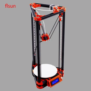 2017 New LCD Metal Linear Guide Kossel 3d Printer With Heated Bed One Roll Filament Masking Tape SD Card For Free