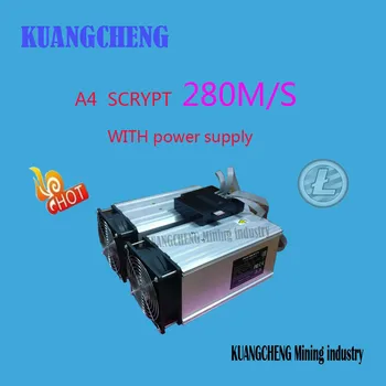 KUANGCHENG scrypt miner A4 miner litecoin miner Innosilicon A4 Dominator 280M SCRYPT Miner better than A2 110M antminer L3