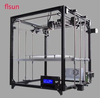 2017 Full Meatl Large Printing Size 260*260*350mm 3d-Printer With 2 Rolls Filament 2GB SD Card