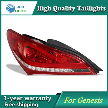 Car Styling New Highlander tail lights case for Hyundai Genesis Coup LED Tail Lamp rear lamp cover drl+signal+brake+reverse