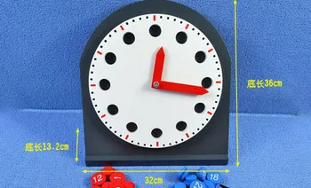 New Wooden Baby Toys Montessori Red And Blue Digital Mobile Clock Baby Educational Toys Baby Gifts