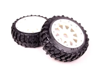1/5 rc car racing parts,Baja 5B Stone tyres and nylon wheels - Front x 2pcs