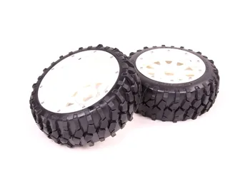 1/5 rc car racing parts,Baja 5B Stone tyres and nylon wheels - Front x 2pcs