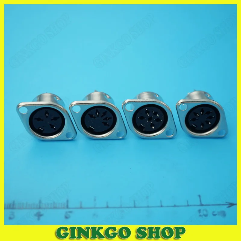 10pcs/lot 3/4/5/6/7/8 Pin DIN Female Connector Adapter Sockets MIDI Plug (Please leave message of which pins you want?)