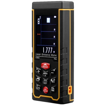 JFBL Hot Upgraded Digital Laser Distance PC Connect High-precision DiastimeterColor:YELLOW Size:70M