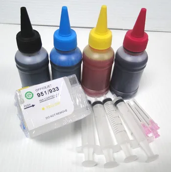 Special dye ink 400ml + compatible HP 932 933 HP932 cartridge for HP Officejet Pro 6100 6600 6700 7100 7610 ink cartridge