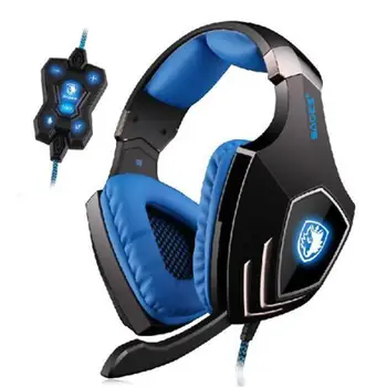 USB Stereo Headphone Gaming Headset with Microphone 50mm Drive