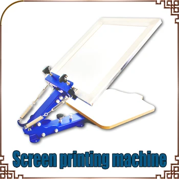 1PC Manua one color manual screen printing machine ltable-board fixed screen machine printing with blue