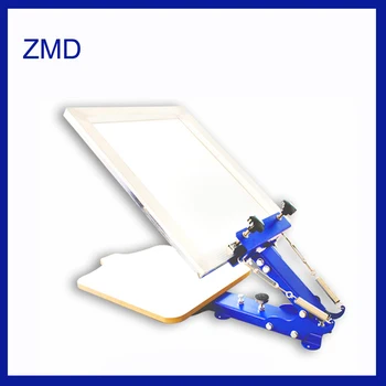 1PC Manua one color manual screen printing machine ltable-board fixed screen machine printing with blue