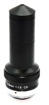 New Manual iris lens 2.8mm Cone-shaped metal lens cctv CS camera lens for cctv video security camera