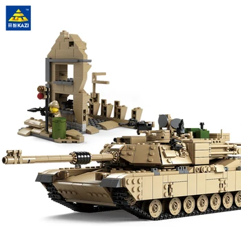 Kazi Military M1A2 Tank Collection Series Trans Toys ABRAMS MBT HUMMER Model Building kits Blocks compatible with lego
